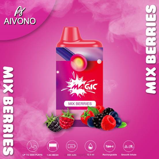ミックスベリー Aivono AIM MAGIC 5800口箱タバコ 0822100 | Aivono 日本